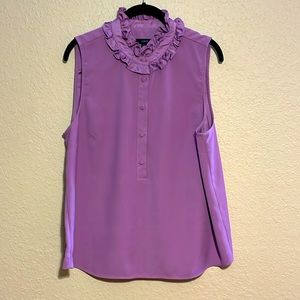 J Crew Blouse with ruffle collar